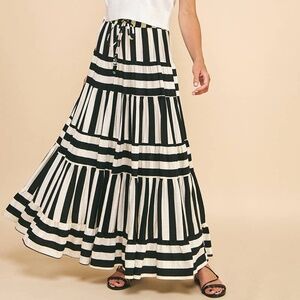 Stripe Maxi Skirt